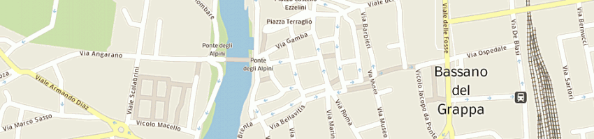 Mappa della impresa bar giallo a BASSANO DEL GRAPPA