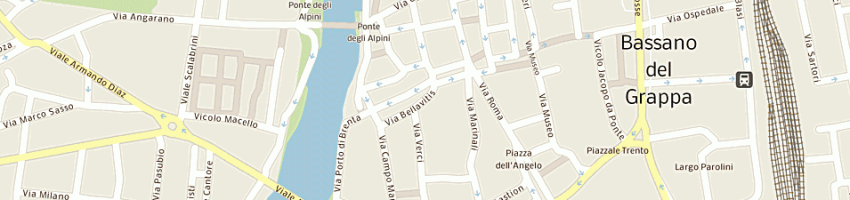 Mappa della impresa abbigliamento marianna sas di tessarollo anna rosa e c a BASSANO DEL GRAPPA