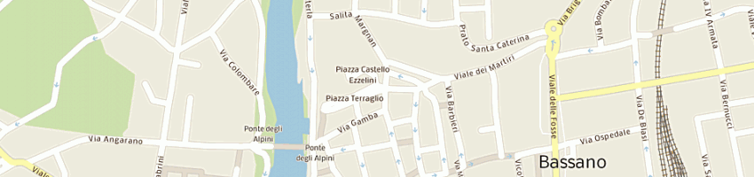 Mappa della impresa merlini pietro e c (snc) a BASSANO DEL GRAPPA