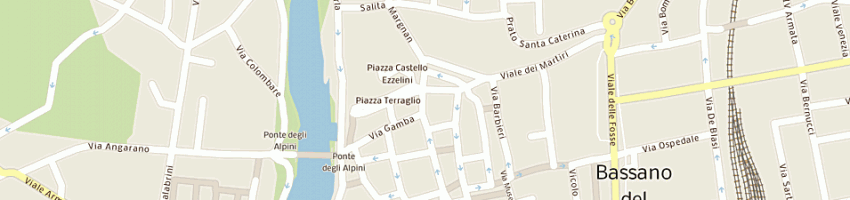 Mappa della impresa essepi distribuzione di spedicato sergio e c sas a BASSANO DEL GRAPPA