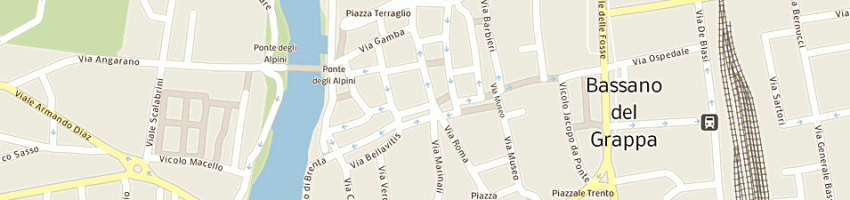 Mappa della impresa mengotti giuseppe snc di mengotti adriano e c a BASSANO DEL GRAPPA