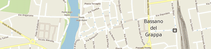 Mappa della impresa farmacia dall'oglio licia a BASSANO DEL GRAPPA