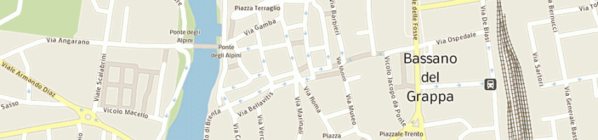 Mappa della impresa caffe' gelateria ferracina a BASSANO DEL GRAPPA