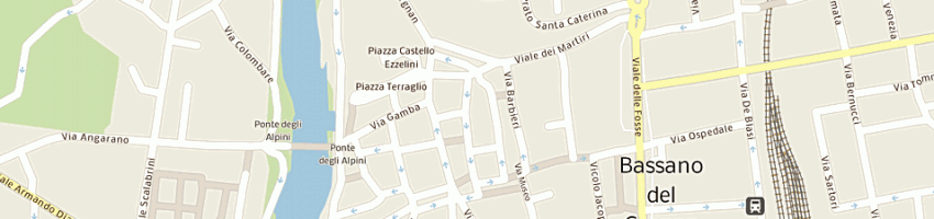 Mappa della impresa profumeria urbani srl a BASSANO DEL GRAPPA