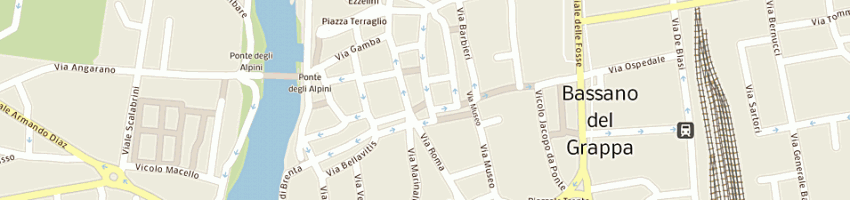 Mappa della impresa ristorante al sole a BASSANO DEL GRAPPA