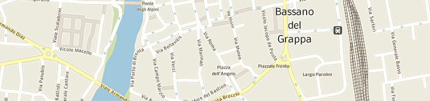 Mappa della impresa studio legale covini avv carlo a BASSANO DEL GRAPPA