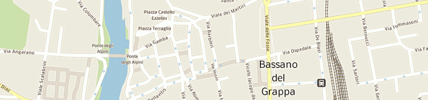 Mappa della impresa gloder silvano e masiero giampaolo - snc a BASSANO DEL GRAPPA