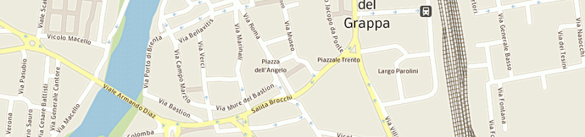 Mappa della impresa primizie moreno snc di grigoletto moreno e c a BASSANO DEL GRAPPA