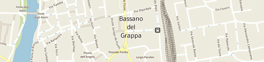 Mappa della impresa gloder di gloder enrico e c (snc) a BASSANO DEL GRAPPA
