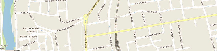 Mappa della impresa gnesotto mario roberto a BASSANO DEL GRAPPA