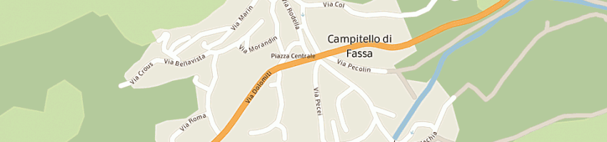 Mappa della impresa albergo villa campitello a CAMPITELLO DI FASSA