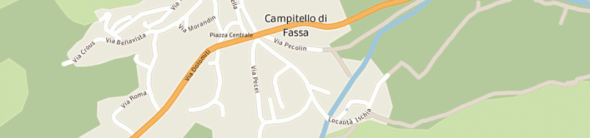 Mappa della impresa sport and fun val di fassa di valentini mauro e c snc a CAMPITELLO DI FASSA