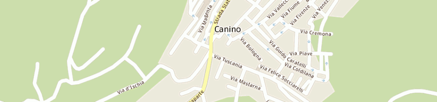 Mappa della impresa passeri massimiliano a CANINO