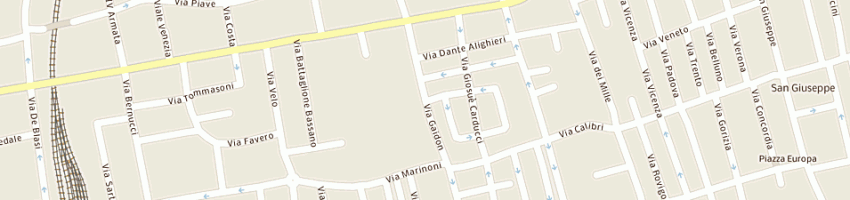 Mappa della impresa ottonstyle sas di dal molin ruggero c a BASSANO DEL GRAPPA