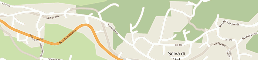 Mappa della impresa unterkircher erich a SELVA DI VAL GARDENA