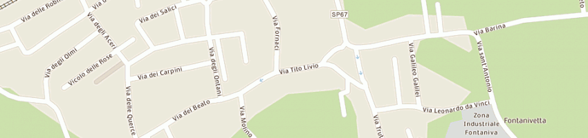 Mappa della impresa pandin carlo a FONTANIVA