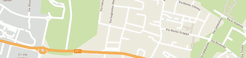Mappa della impresa savio dino a MESTRINO