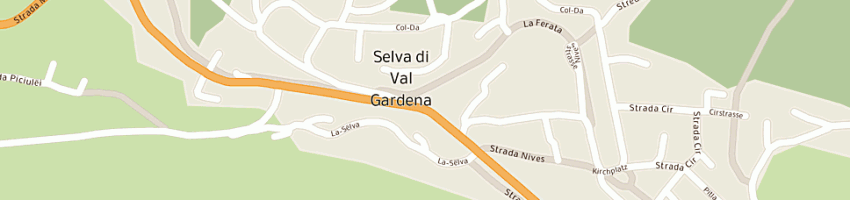 Mappa della impresa senoner sarteur ohg senoner wilhelm e c a SELVA DI VAL GARDENA