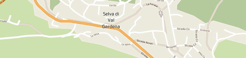 Mappa della impresa albergo flora a SELVA DI VAL GARDENA