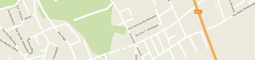 Mappa della impresa vigo bortolo srl a BASSANO DEL GRAPPA