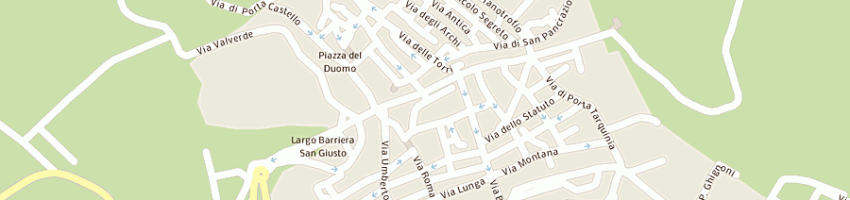 Mappa della impresa cinema etrusco snc di marzi andrea e podda francesca a TARQUINIA