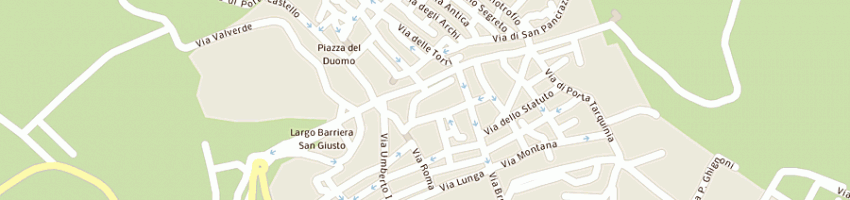 Mappa della impresa carabinieri a TARQUINIA