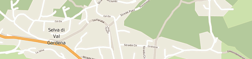 Mappa della impresa hotel serena a SELVA DI VAL GARDENA