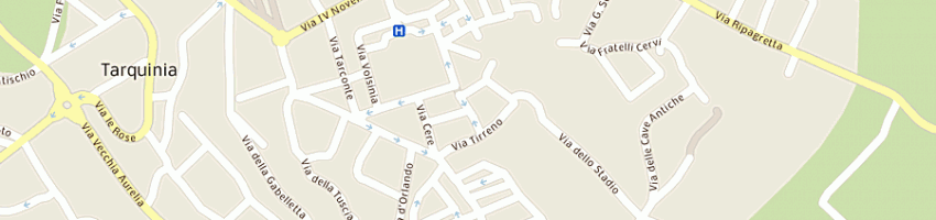 Mappa della impresa valentini sas a TARQUINIA