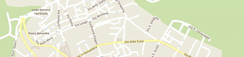 Mappa della impresa assicurazioni milano spa -div la previdente- subagente caputo l c a TARQUINIA