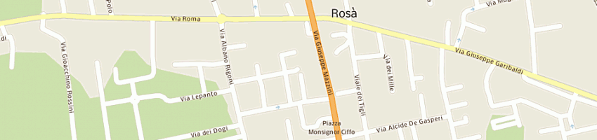 Mappa della impresa media service srl a ROSA 