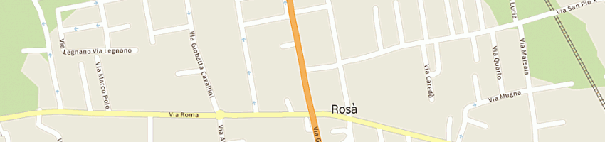 Mappa della impresa candidus di guidolin francesco e c snc a ROSA 