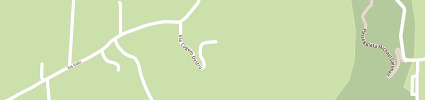 Mappa della impresa trattoria al bosco a MONTEGROTTO TERME