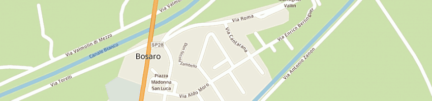 Mappa della impresa pizzeria las vegas sas di cibin alessandro e c a BOSARO