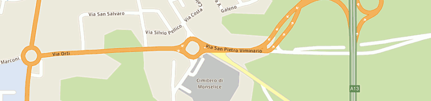 Mappa della impresa visentin adriano a MONSELICE