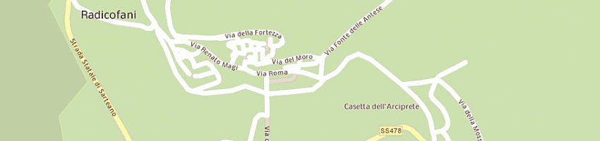 Mappa della impresa fatini michelangelo a RADICOFANI