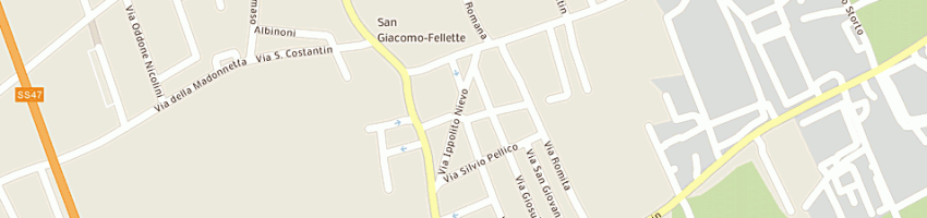 Mappa della impresa non profit center srl a ROMANO D EZZELINO