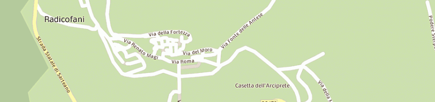 Mappa della impresa puggioninu giuseppe a RADICOFANI