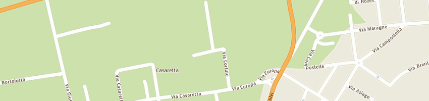 Mappa della impresa ditta pasticceria rossi di zanetti zanni e c snc a CITTADELLA