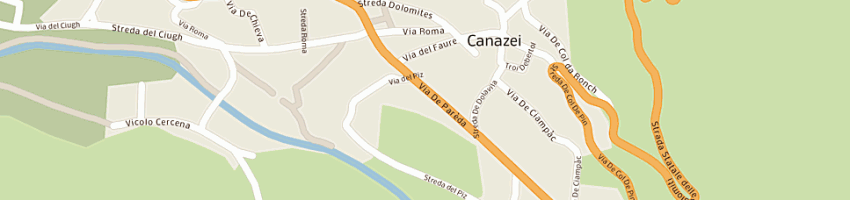 Mappa della impresa iori alessandro a CANAZEI