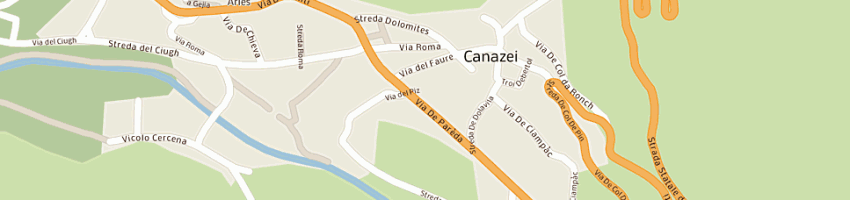 Mappa della impresa bar esso a CANAZEI