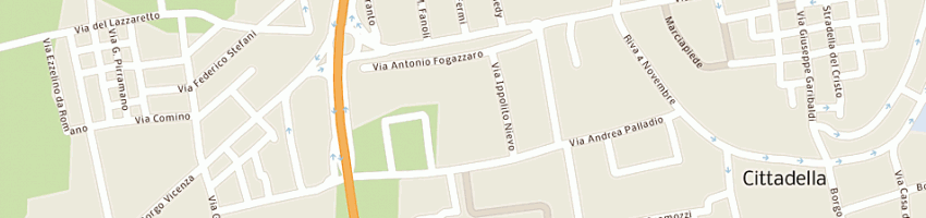 Mappa della impresa d e g snc di toniolo carolina e c a CITTADELLA