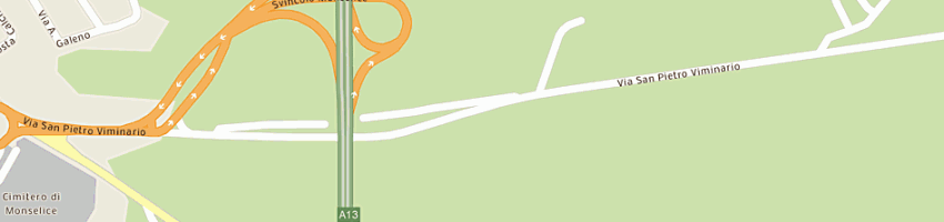 Mappa della impresa autostrade per l'italia spa a MONSELICE