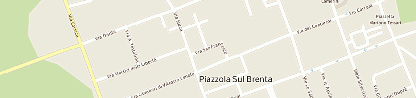 Mappa della impresa bastianello diano a PIAZZOLA SUL BRENTA