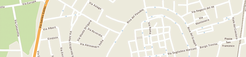 Mappa della impresa flli toniolo snc di toniolo giorgio e c a CITTADELLA
