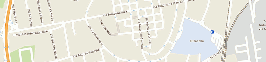 Mappa della impresa architecno - studio associato di architettura degli arch calderaro paolo e palmas paolo a CITTADELLA