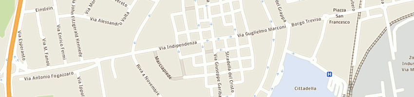 Mappa della impresa fioreria chiosco a CITTADELLA