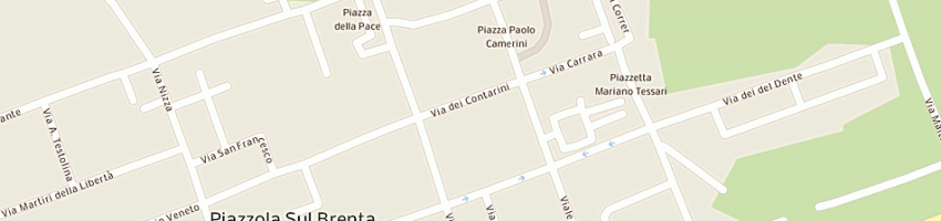 Mappa della impresa cassa di risparmio di padova e rovigo spa a PIAZZOLA SUL BRENTA