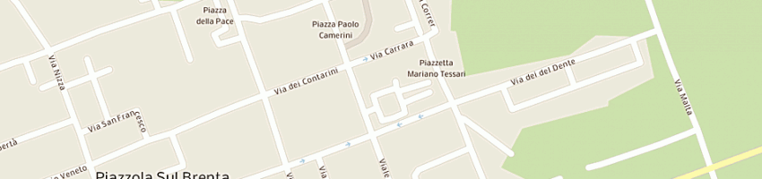 Mappa della impresa mts viaggi e vacanze di muraro luisa e c (snc) a PIAZZOLA SUL BRENTA
