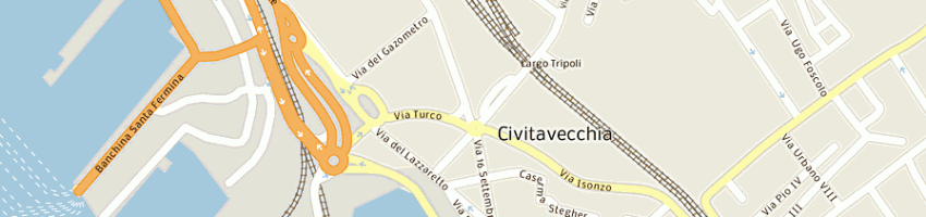 Mappa della impresa mastro titta di campanelli anna rita e c societa' in accomandita semplice a CIVITAVECCHIA