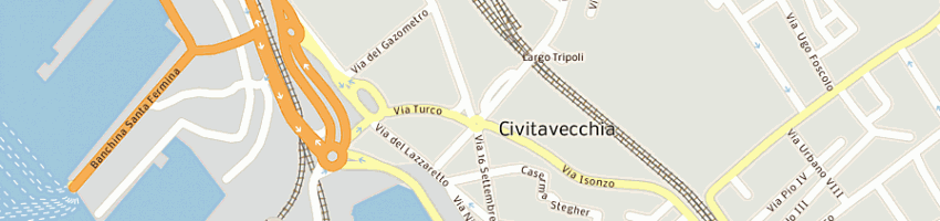 Mappa della impresa creative web studio srl a CIVITAVECCHIA
